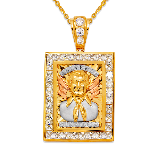 Malverde Sinaloa CZ Pendant