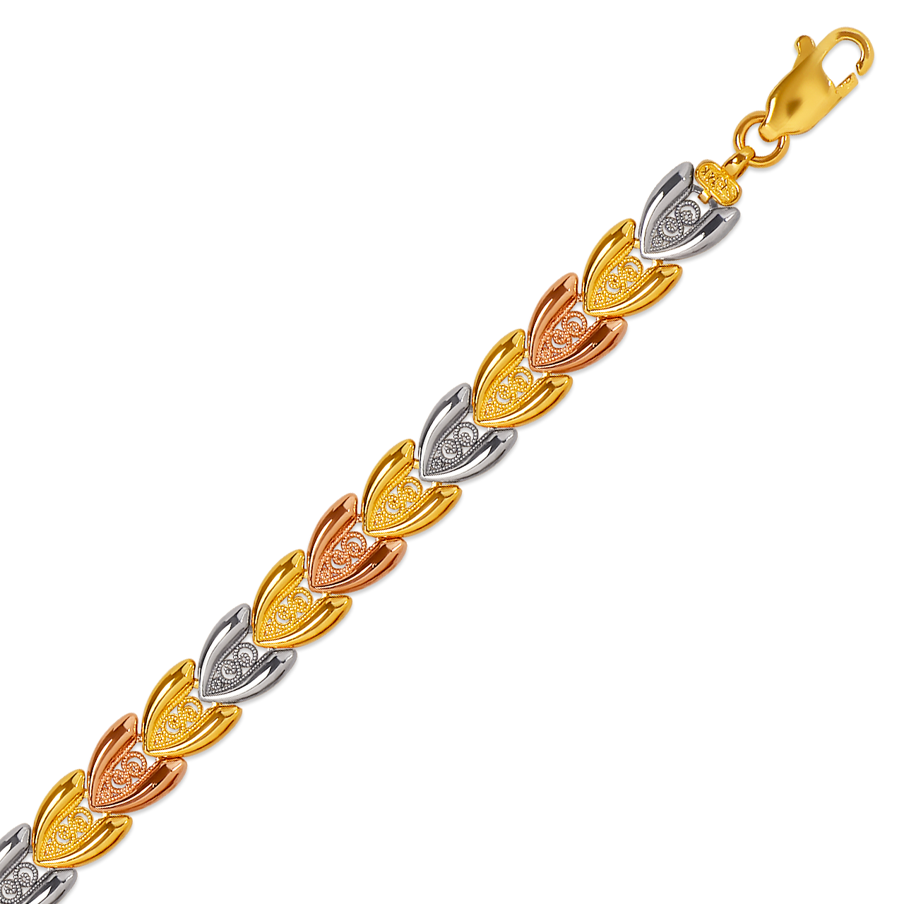 Faceted Diamond Cut Bracelet