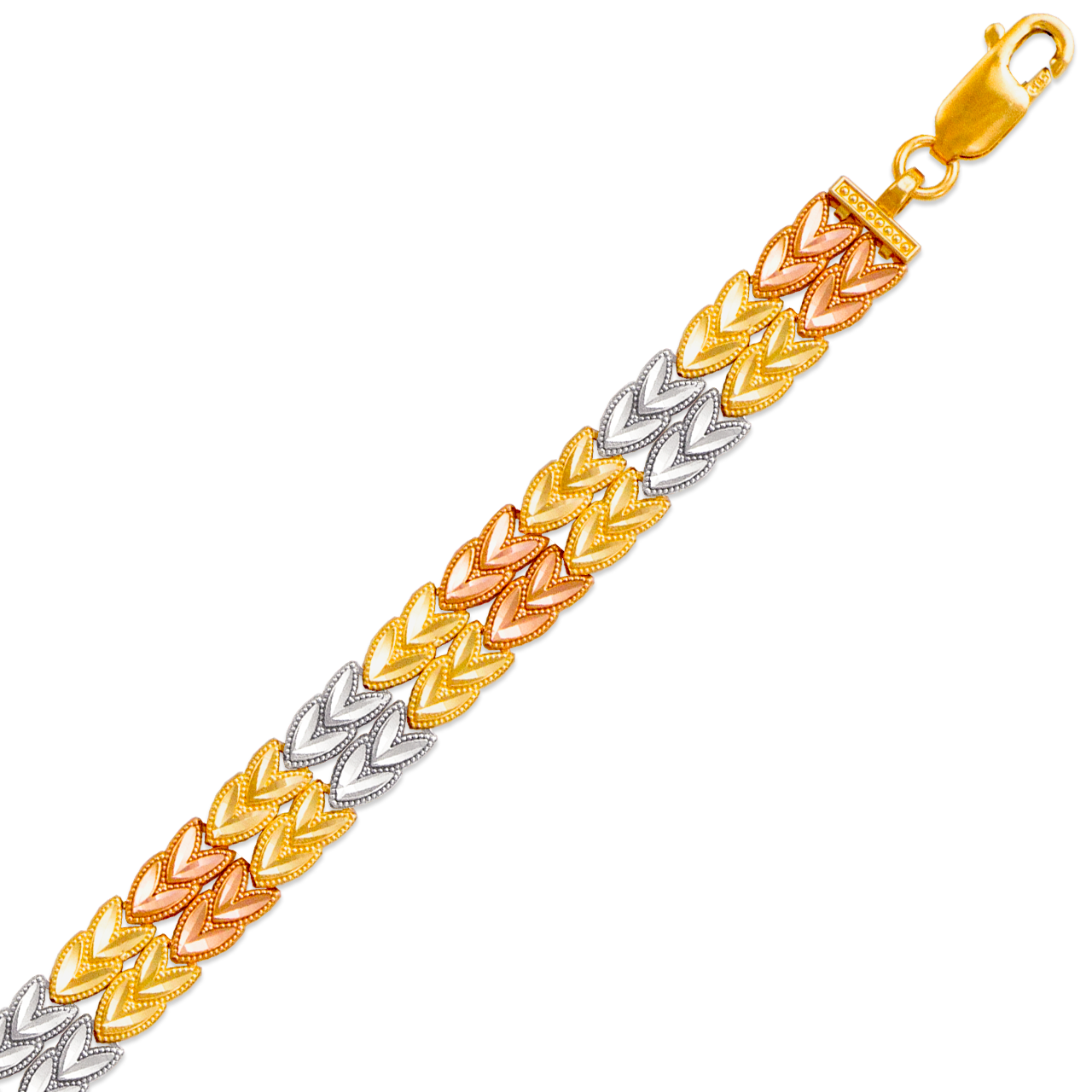 Faceted Diamond Cut Bracelet