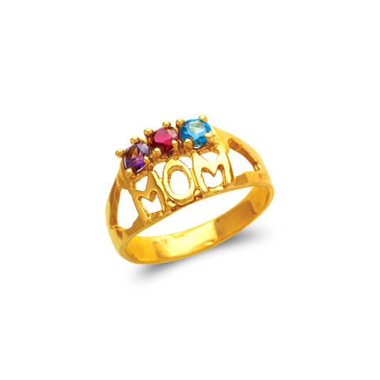 Mom CZ Ring