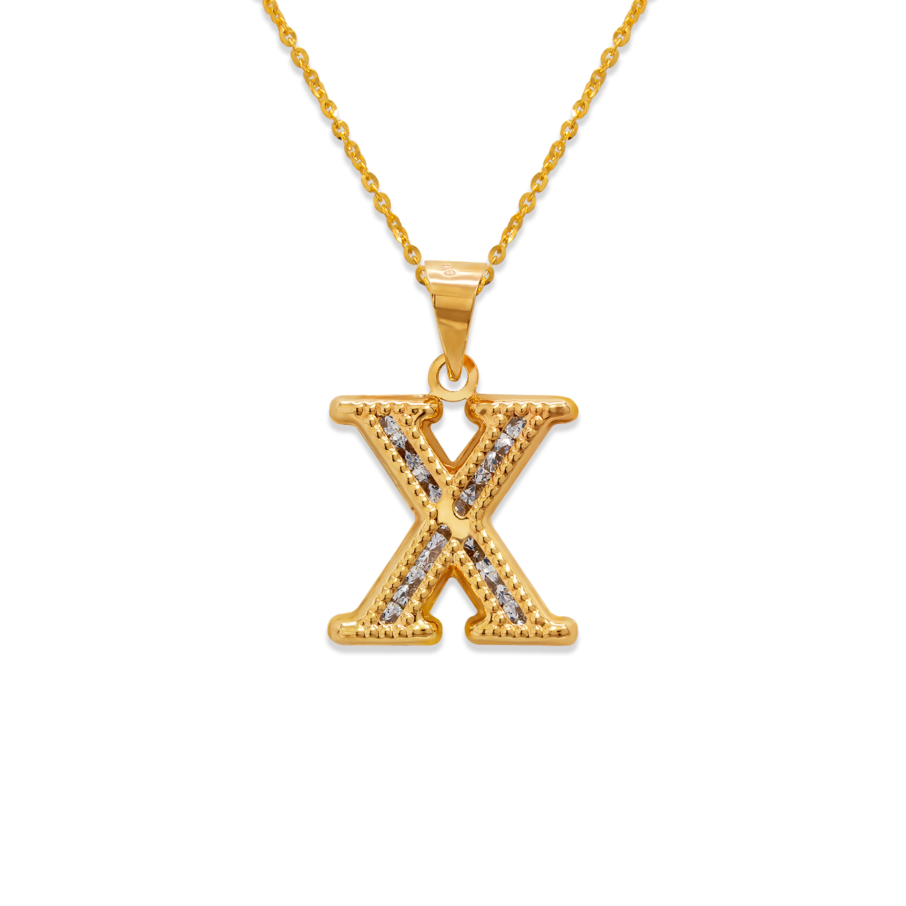 Initial X Pendant