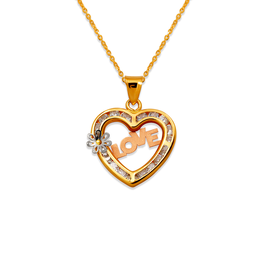 Love Heart CZ Pendant