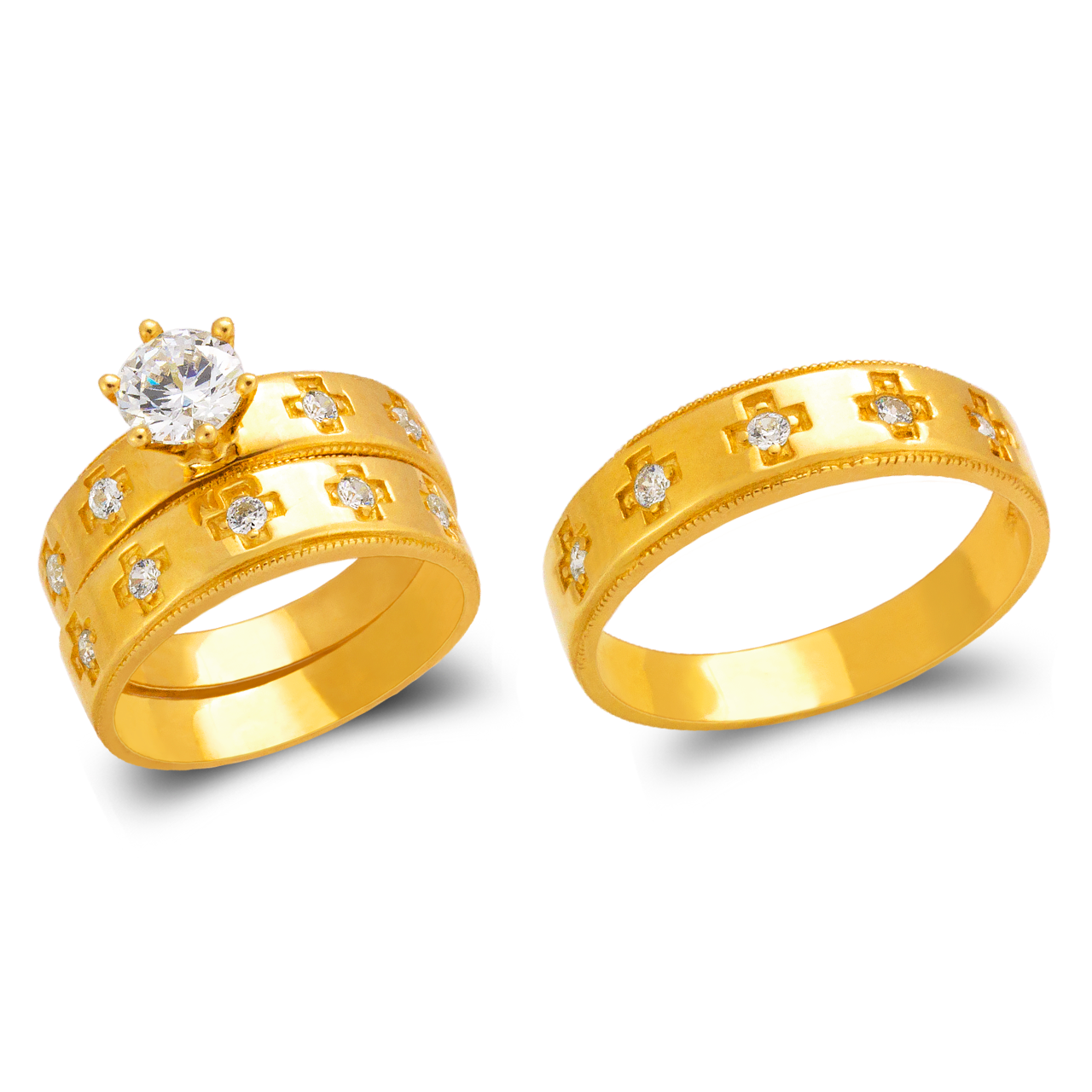 Wedding Trio Ring Set