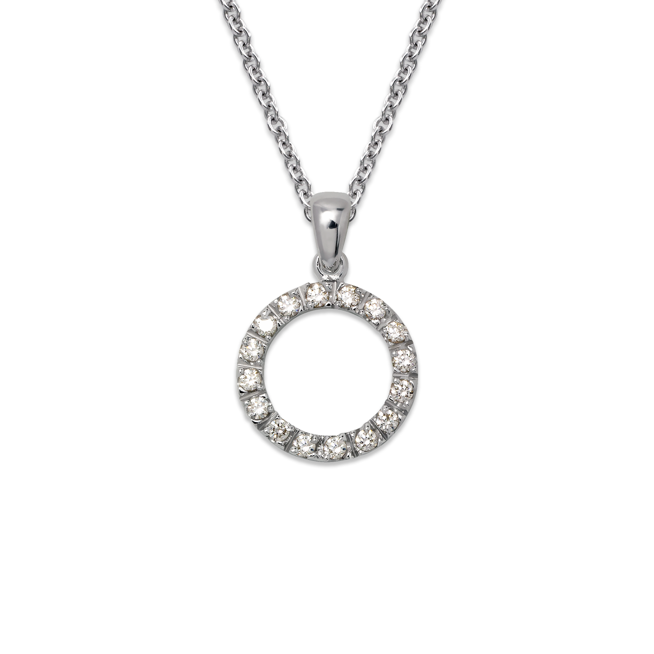 Circle CZ Pendant