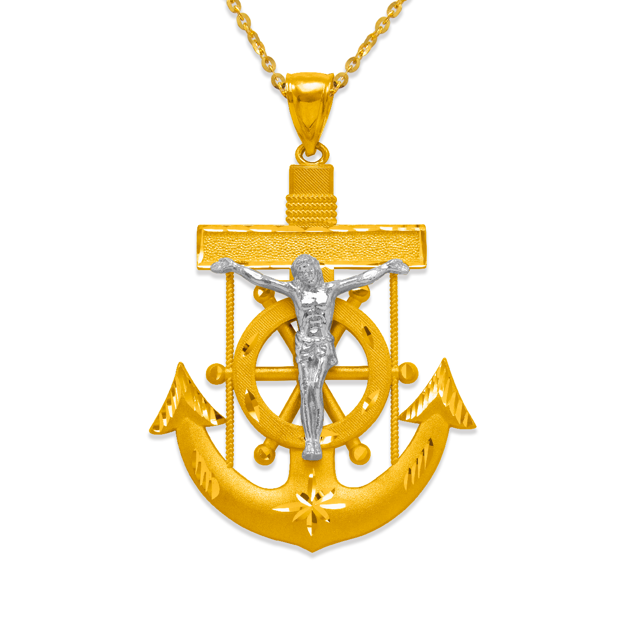 Jesus Anchor Pendant