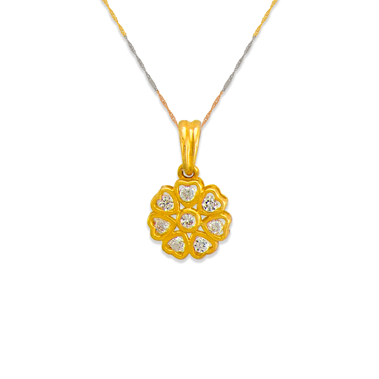 Flower CZ Pendant