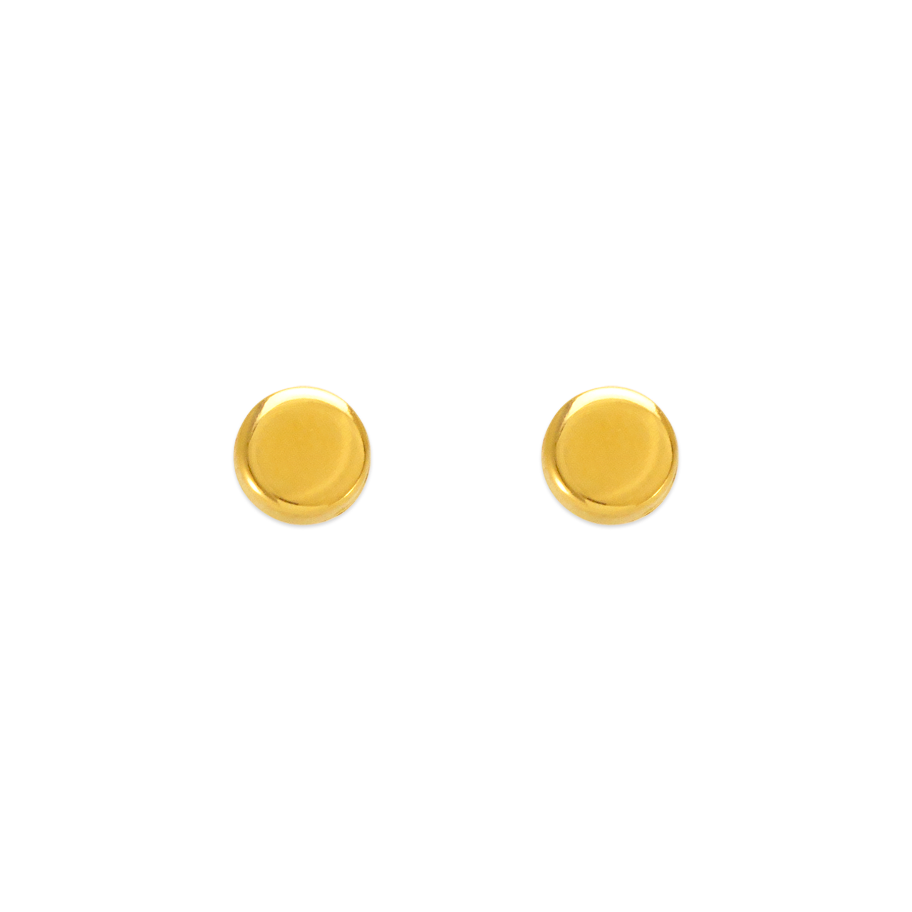 Disk Stud Earrings