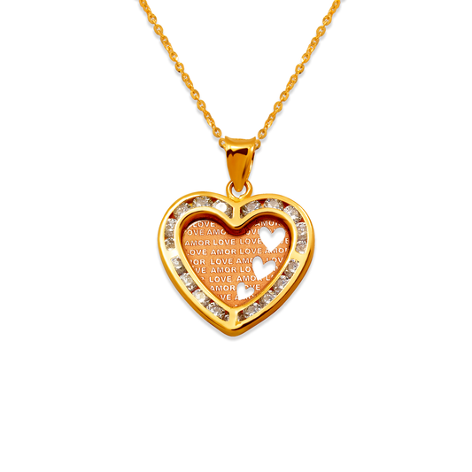 Amor Love CZ Pendant