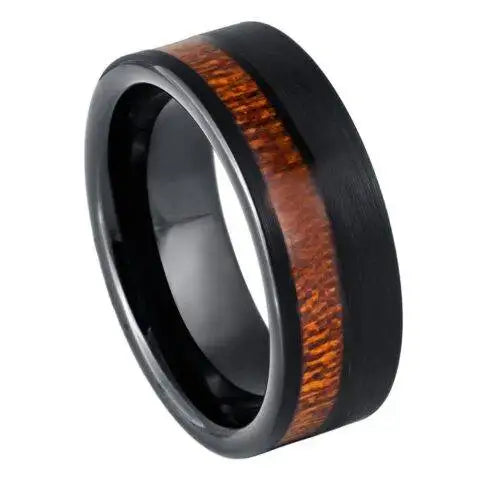 Black IP Plated & Koa Wood Inlay