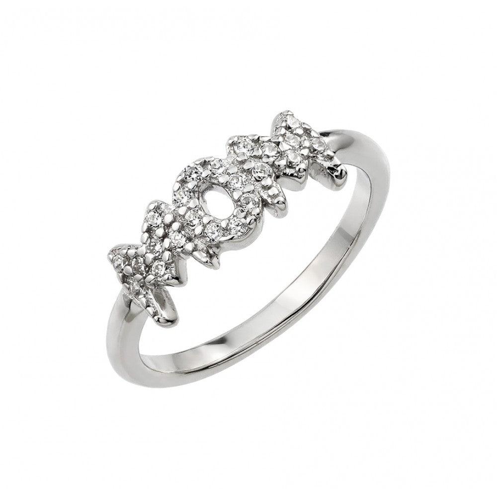 Silver 925 Rhodium Plated Mom Ring