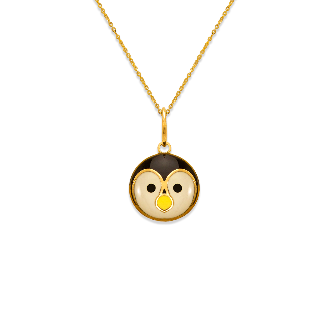 Penguin Enamel Pendant