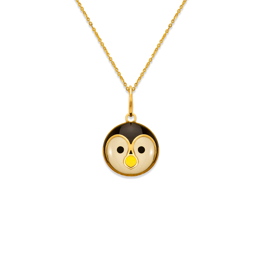 Penguin Enamel Pendant