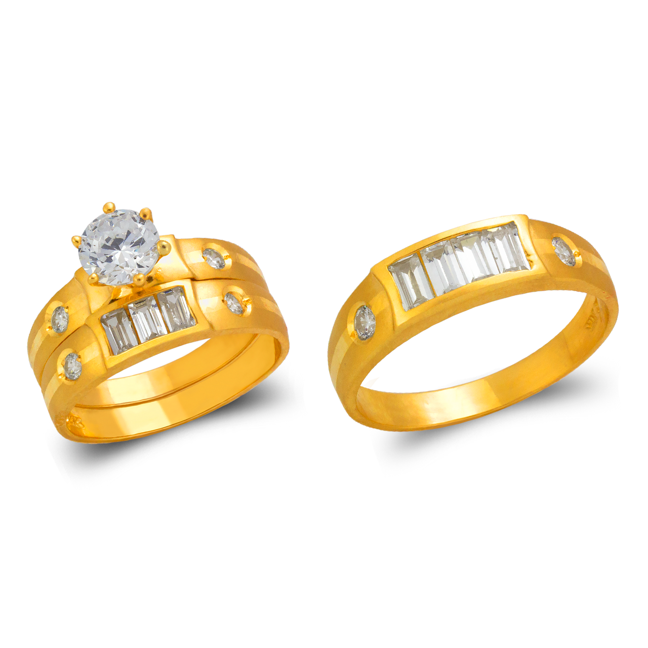 Wedding Trio Ring Set