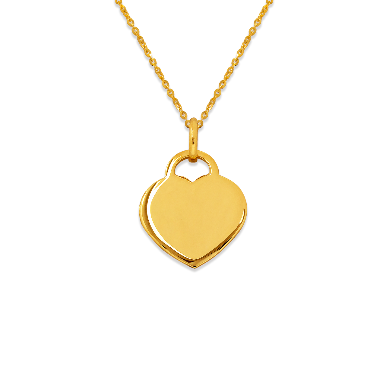 High Polished Heart Pendant