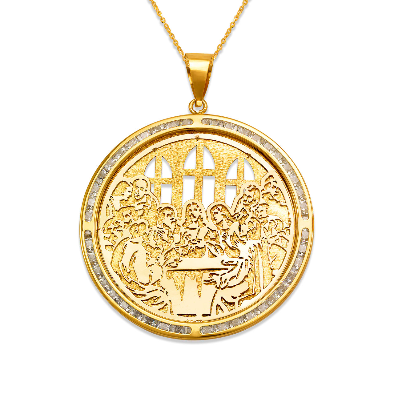 Last Supper CZ Pendant