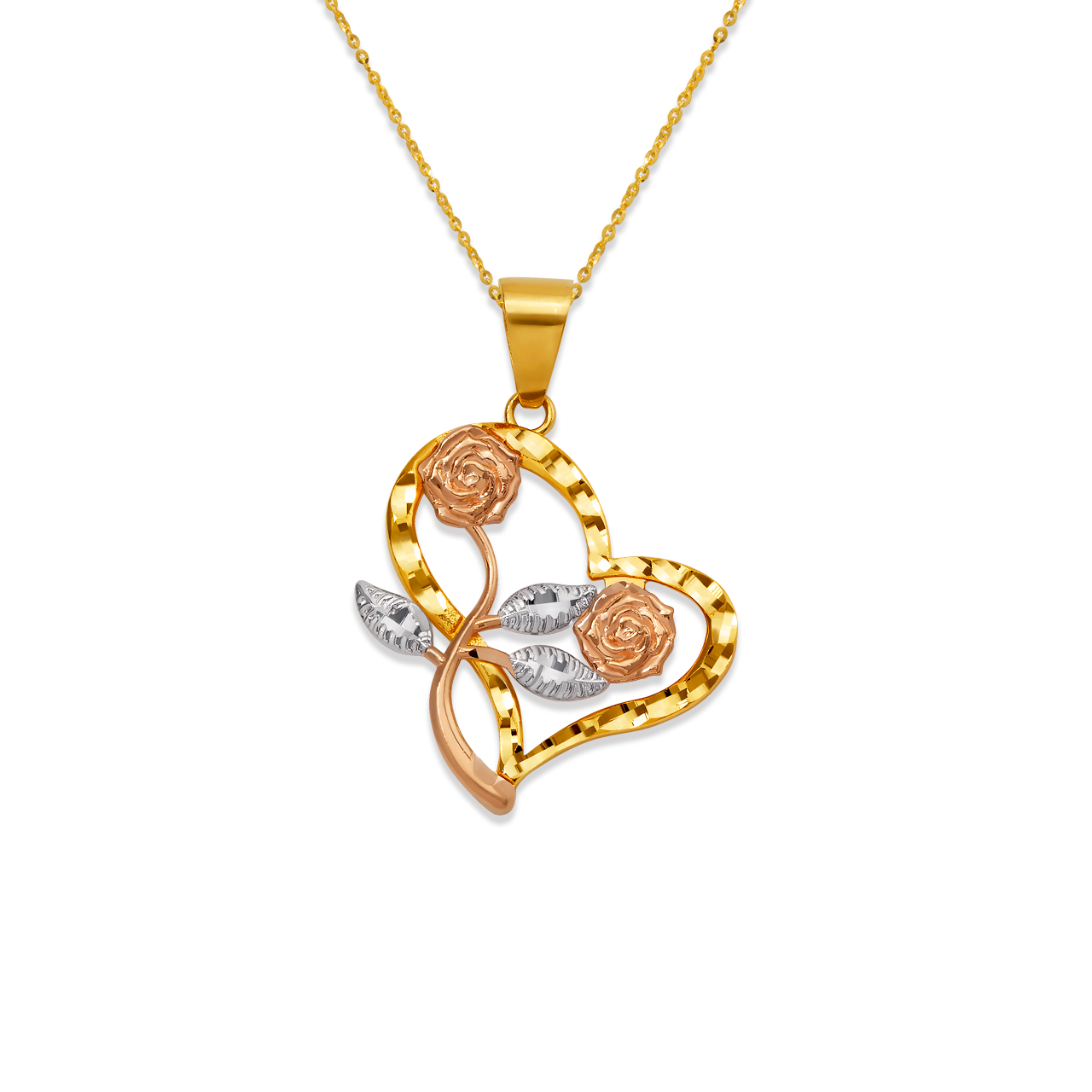 Heart Rose Pendant