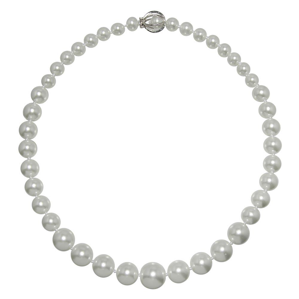 925 Silver 925 Rhodium Plated Pearl Pendant Necklace