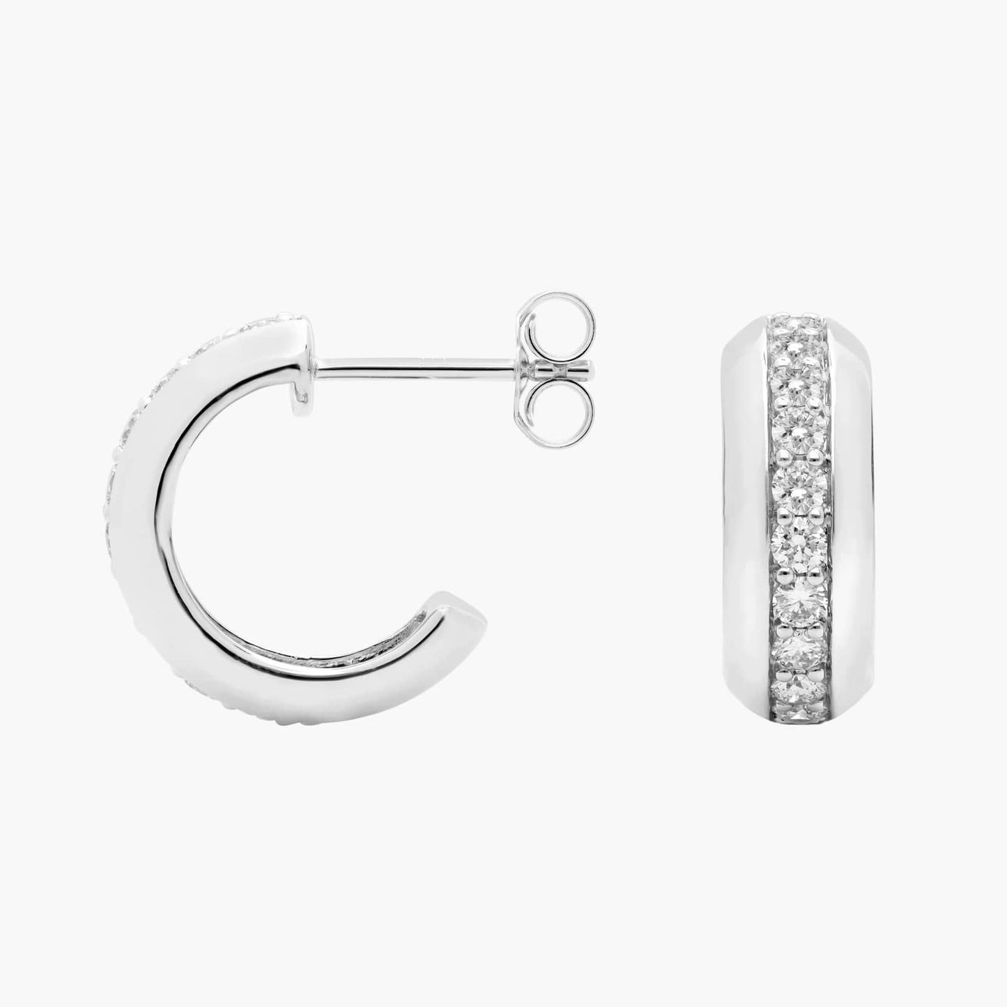 Vertical Diamond Row Hoops