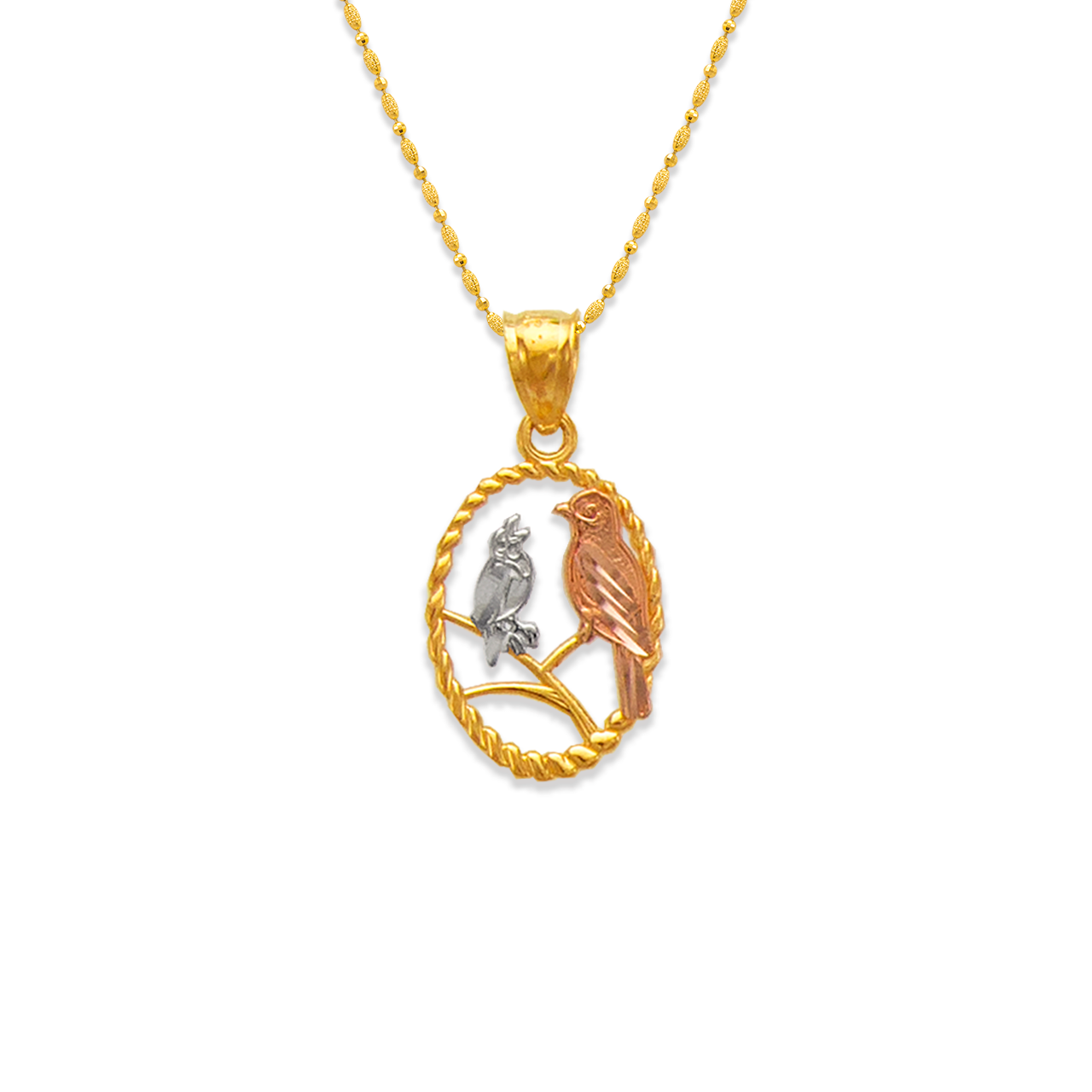 Two Doves on a Branch Pendant