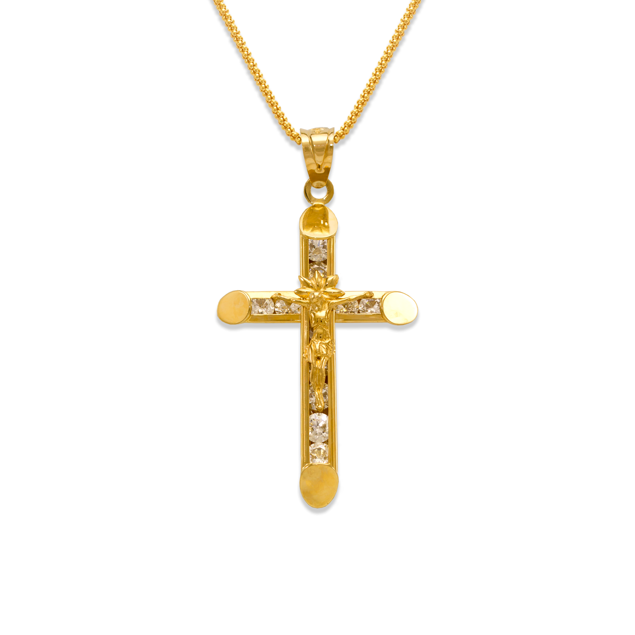 Eternity Jesus Cross CZ Pendant