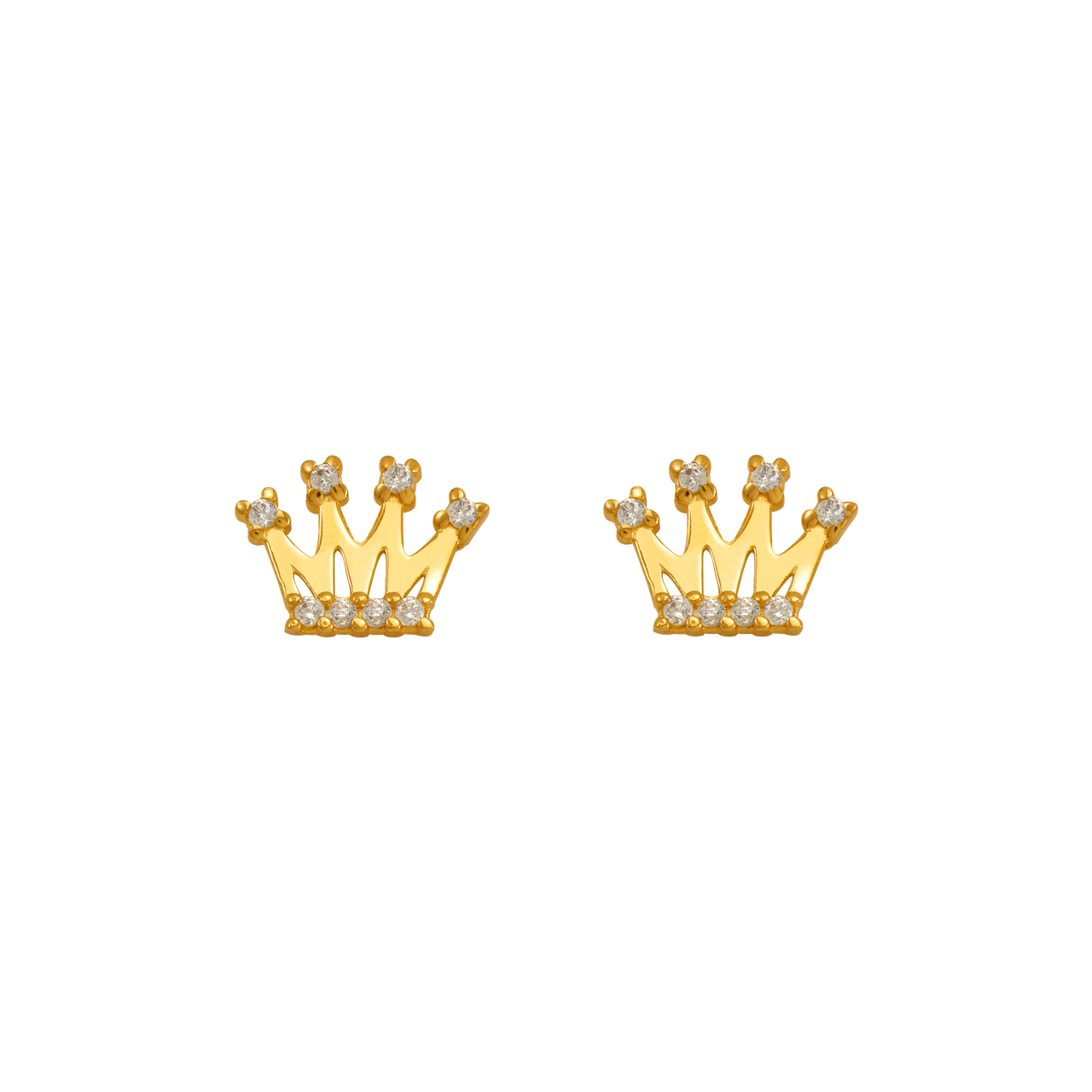 Tiara CZ Stud Earrings