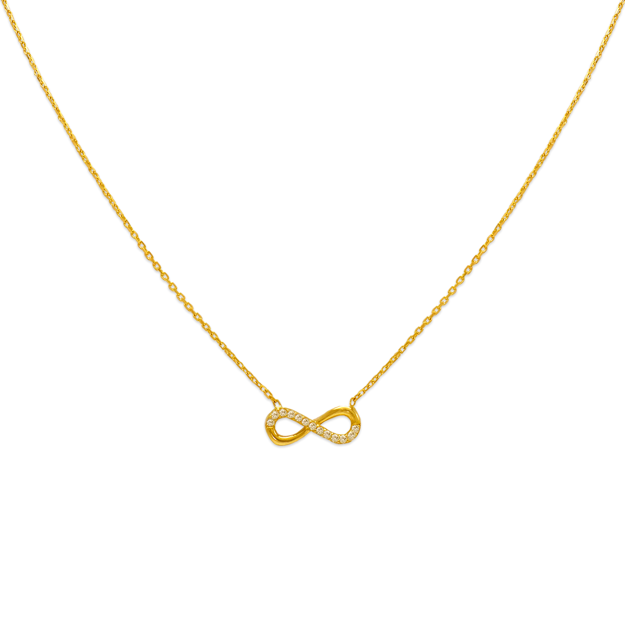 Fancy Infinity CZ Necklace