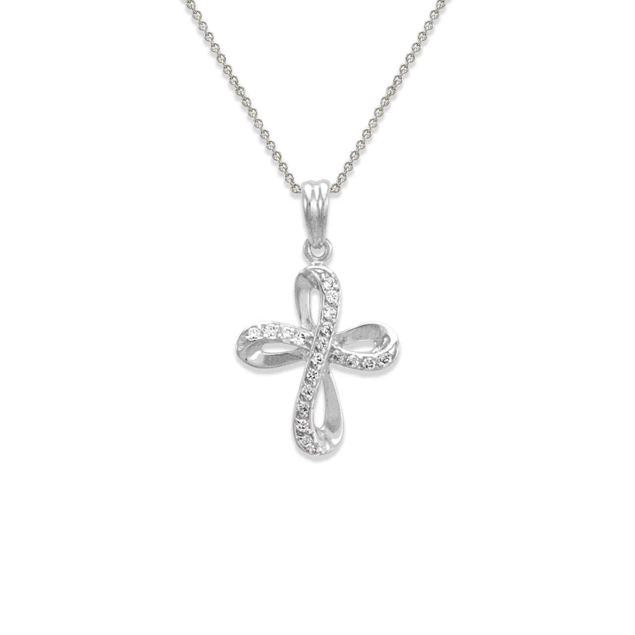 Cross CZ Pendant