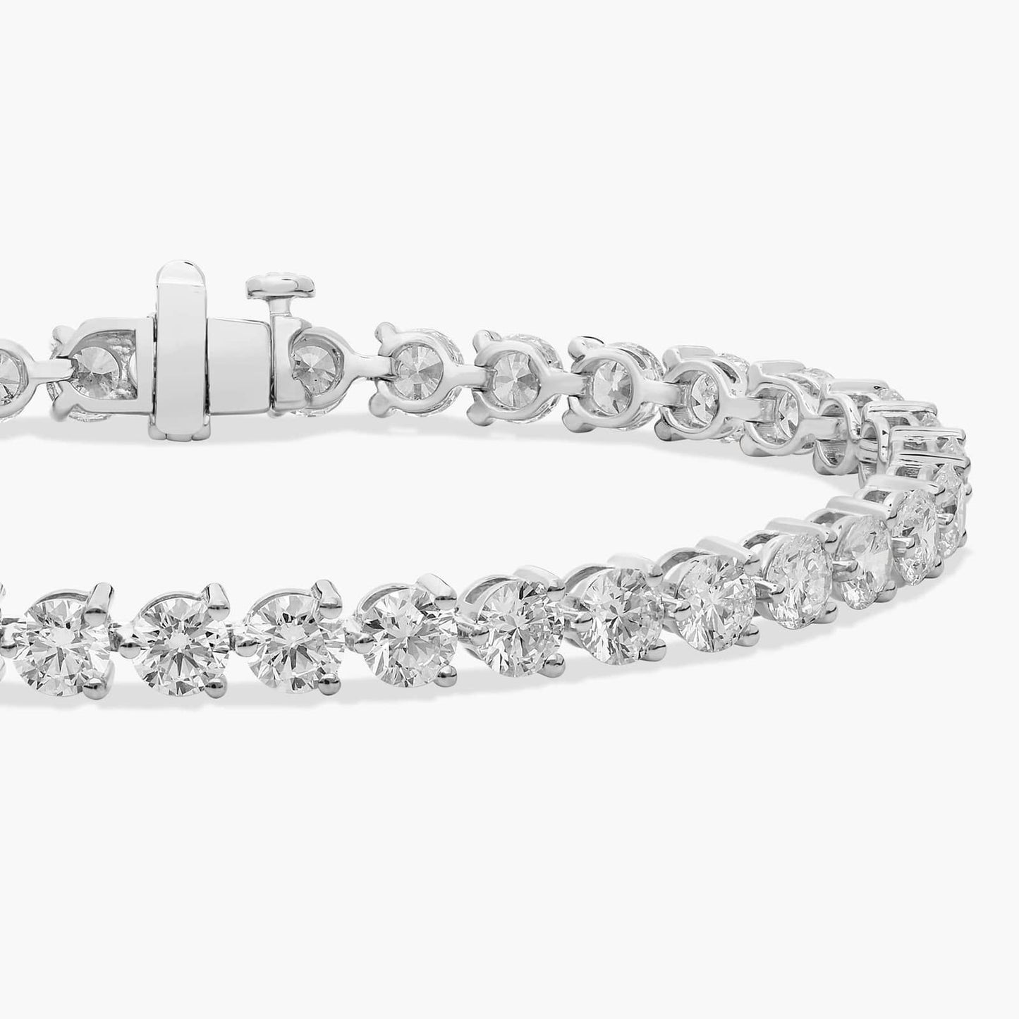 Three Prong Diamond Tennis Bracelet CHECK