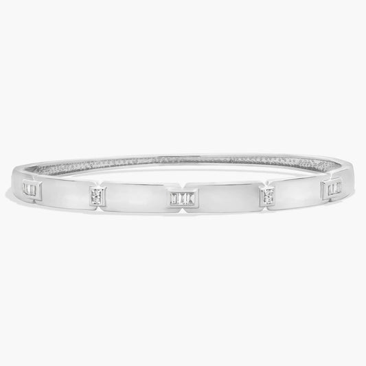 Baguette Diamond Bangle Bracelet