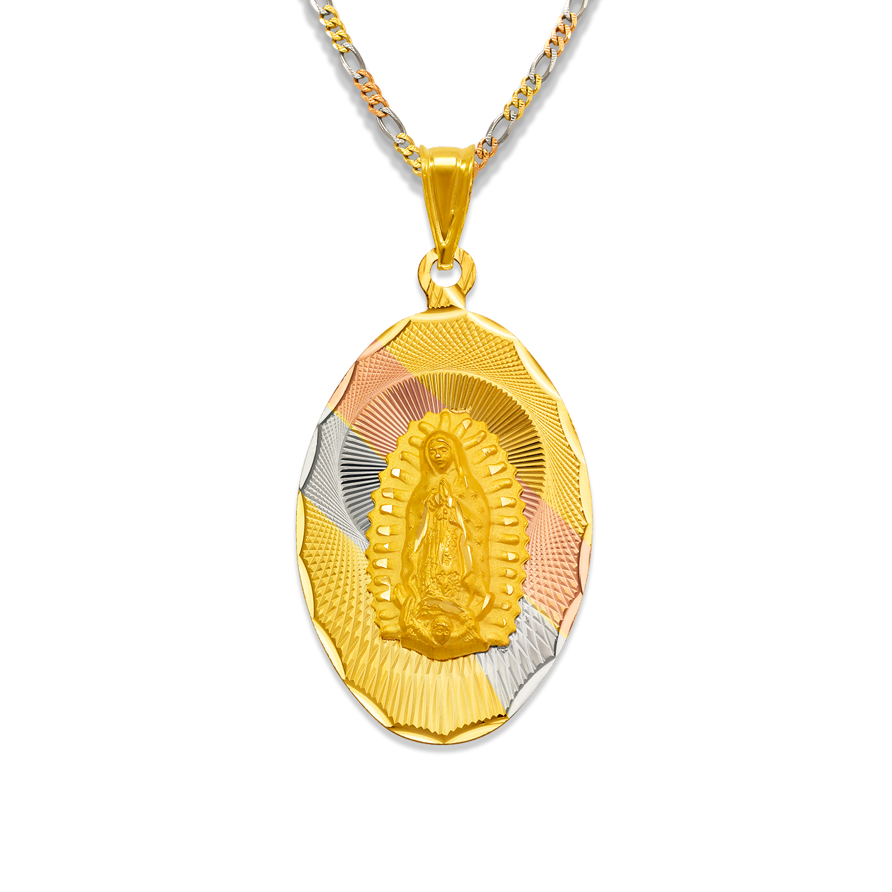 Oval Guadalupe Scapular Pendant