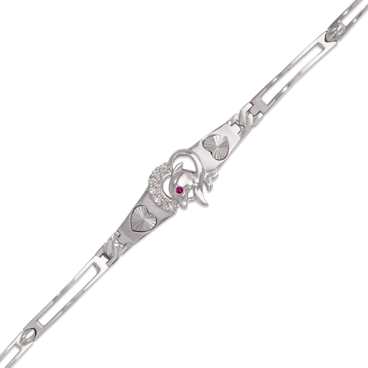 Fancy Dolphin CZ Bracelet