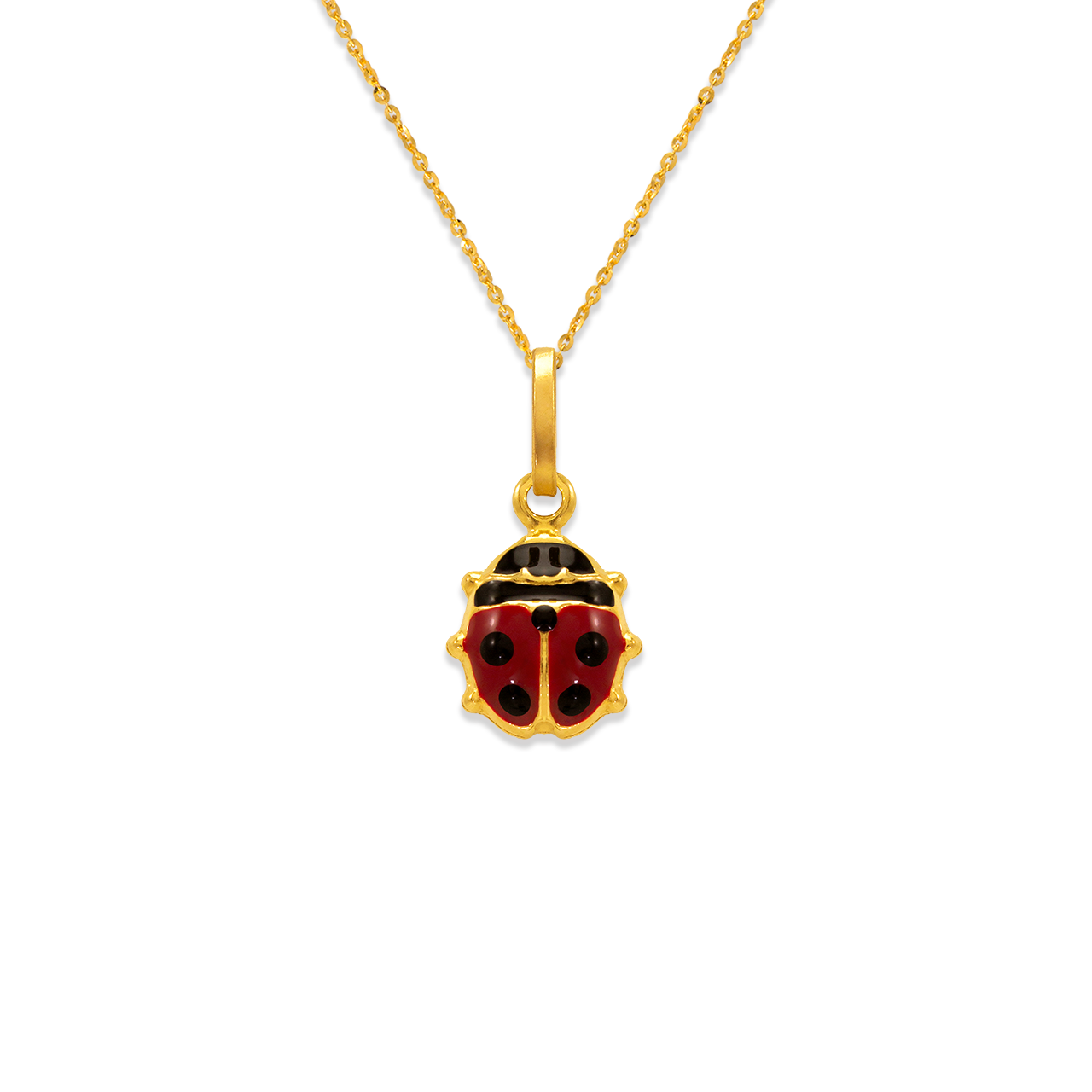 Ladybug Enamel Charm Pendant