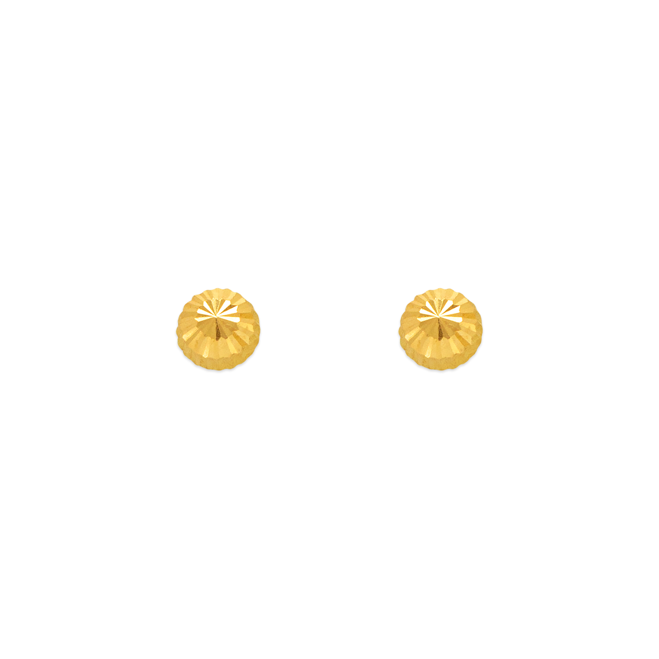 Diamond Cut Stud Earrings