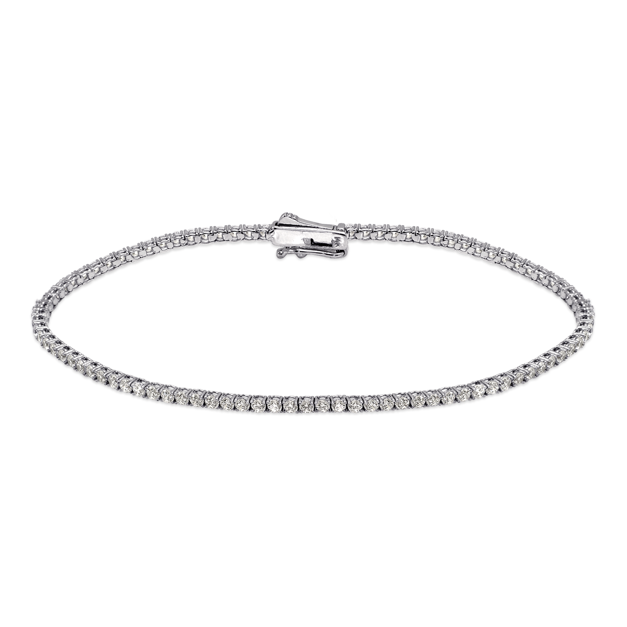 Round Pave Tennis CZ Bracelet