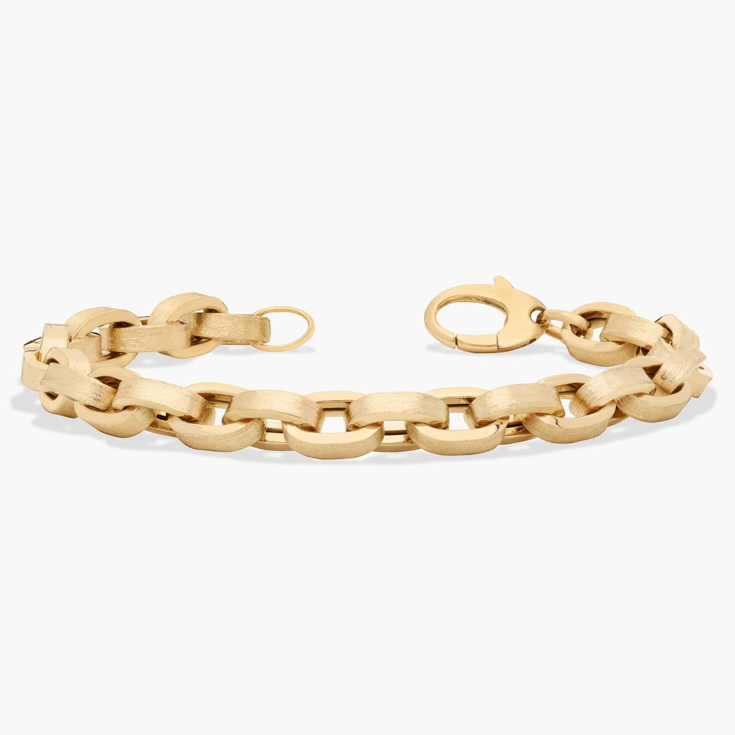 Textured Oval Link Bracelet