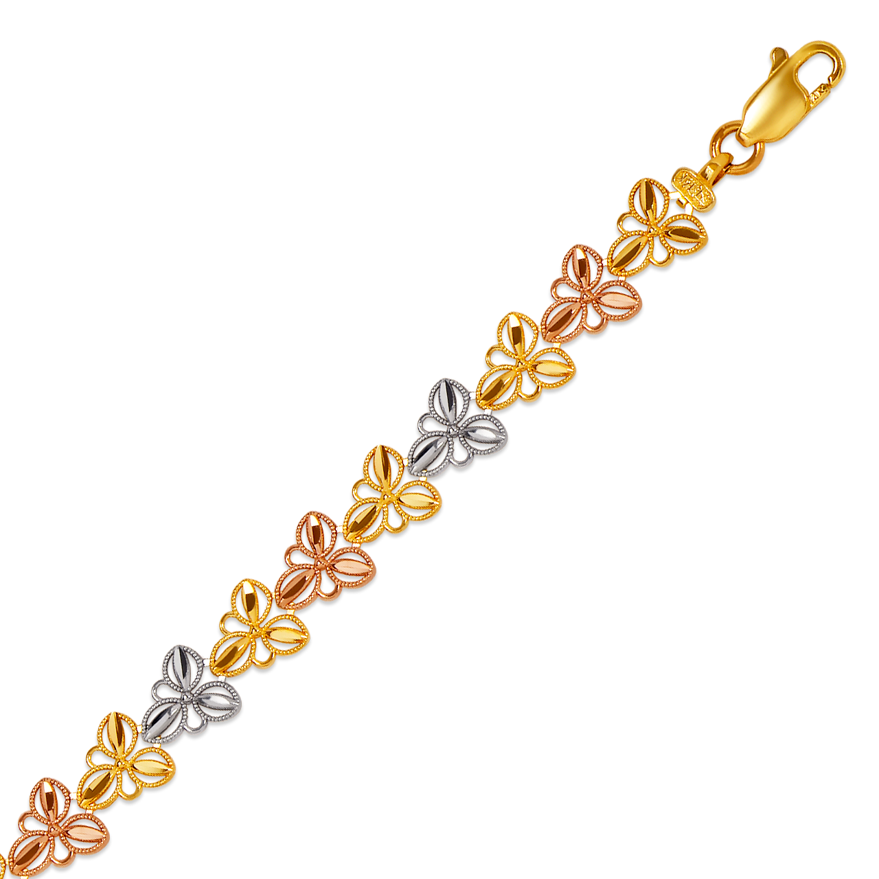 Faceted Diamond Cut Bracelet