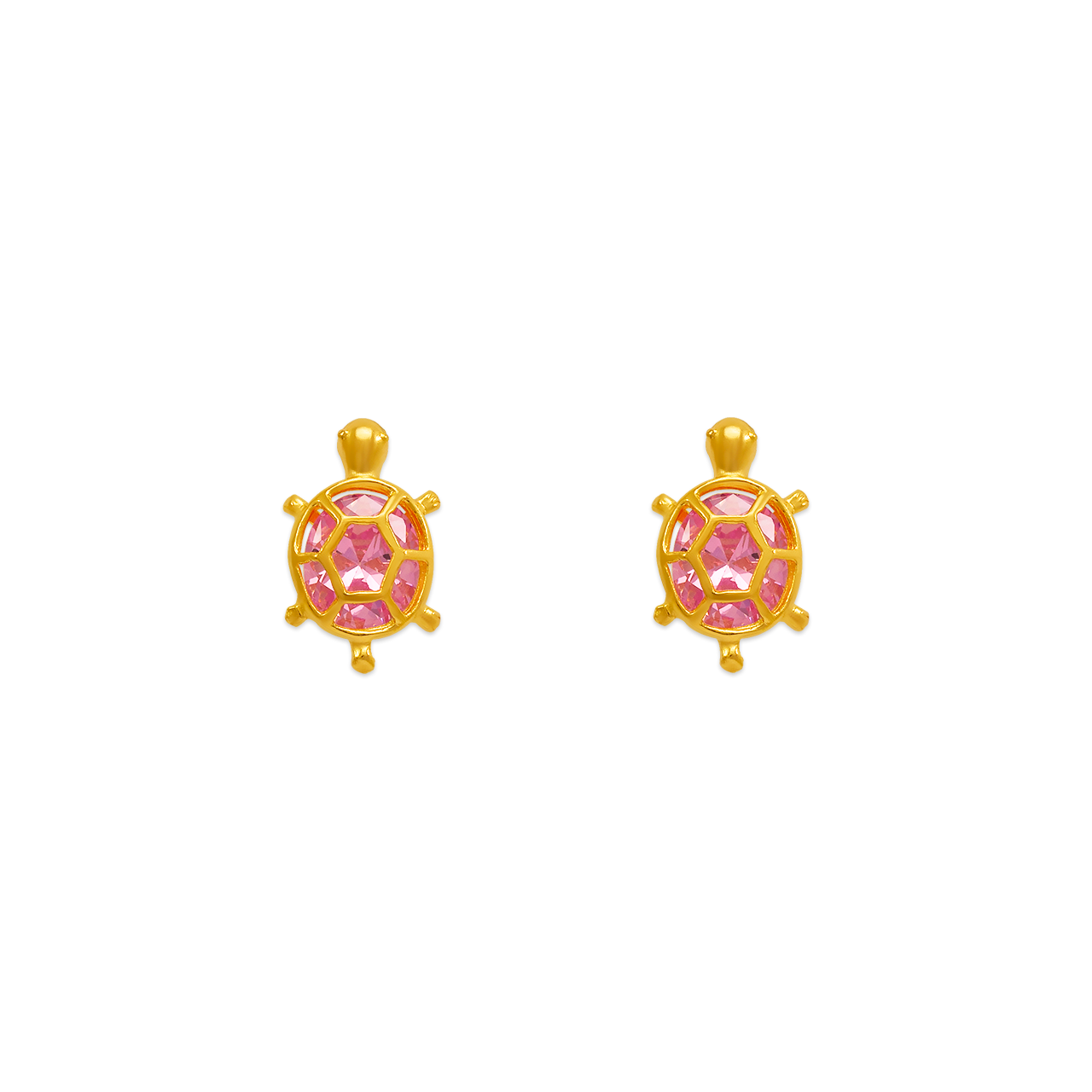 Turtle CZ Stud Earrings