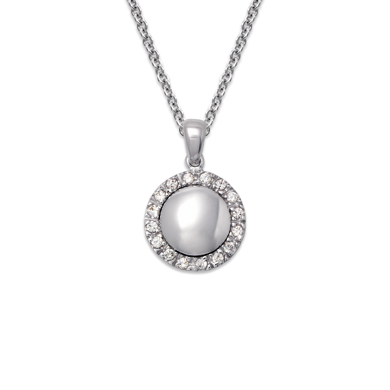 Circle CZ Pendant