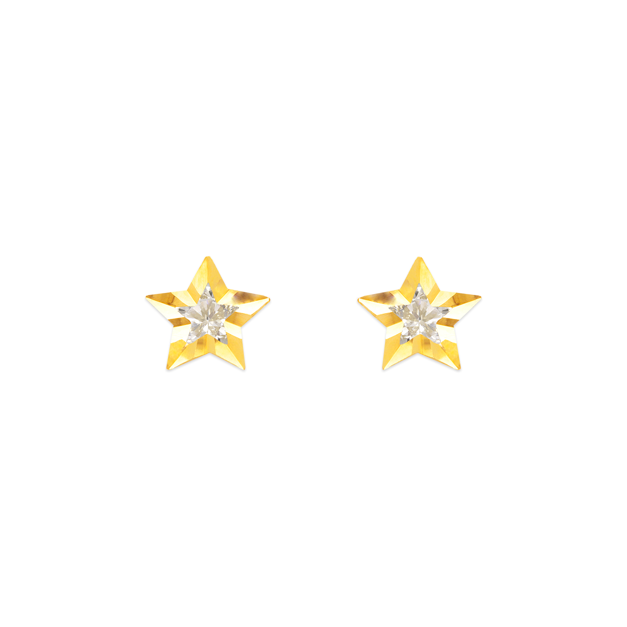 Star CZ Stud Earrings