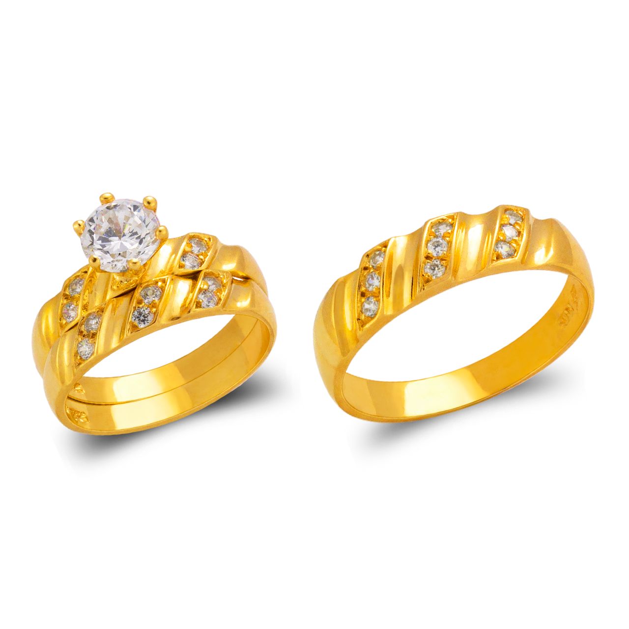 Wedding Trio Ring Set