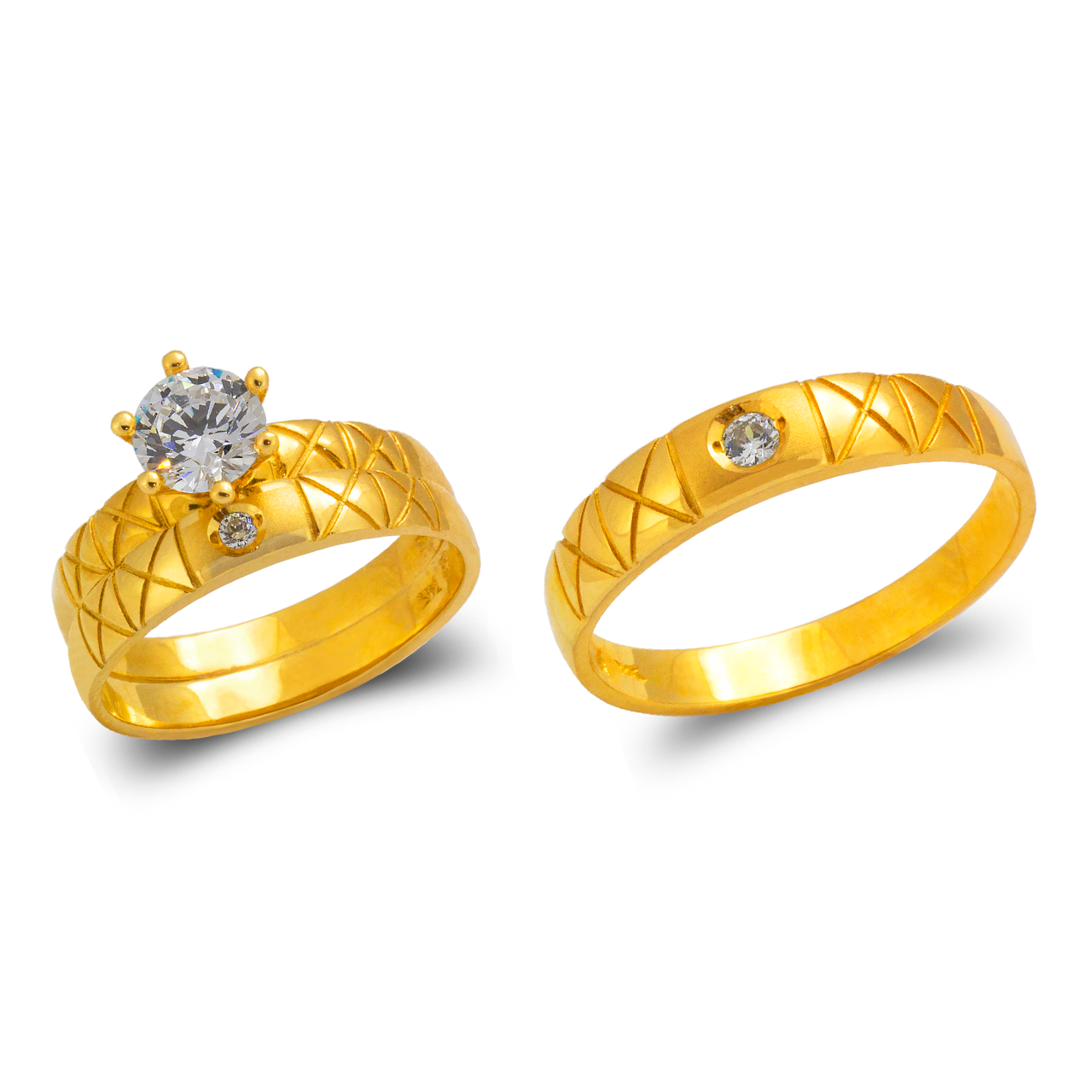 Wedding Trio Ring Set