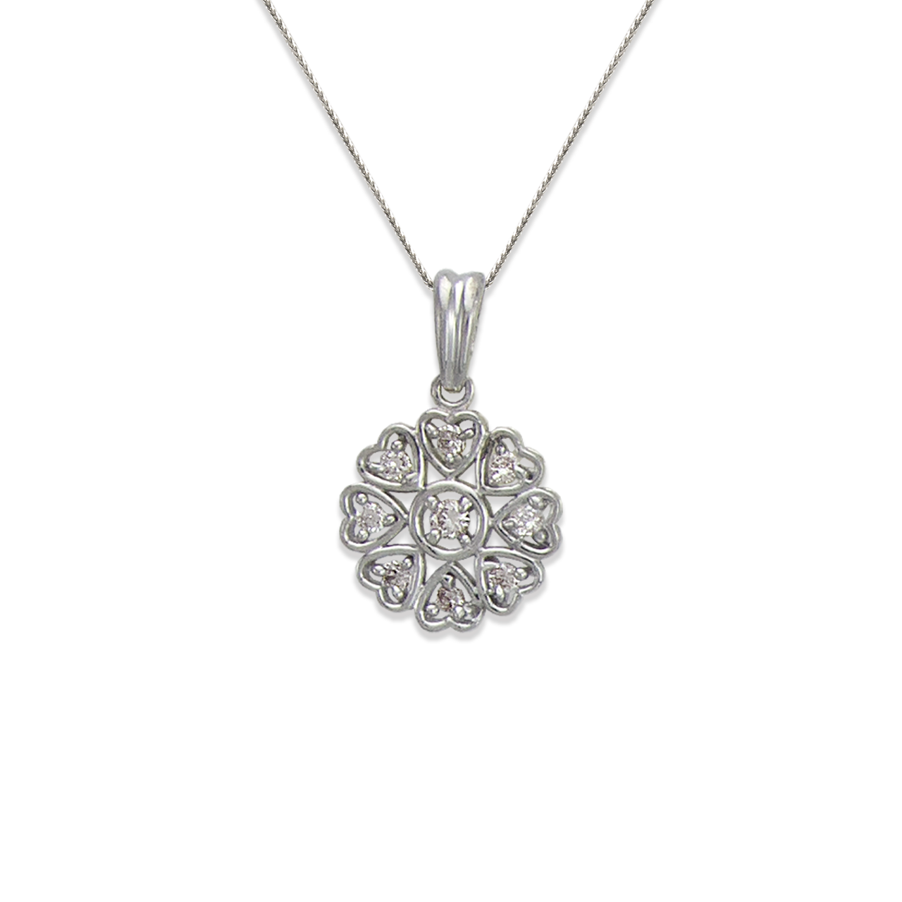 Flower CZ Pendant