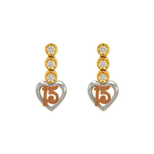 Fancy 15 Anos Drop Earrings