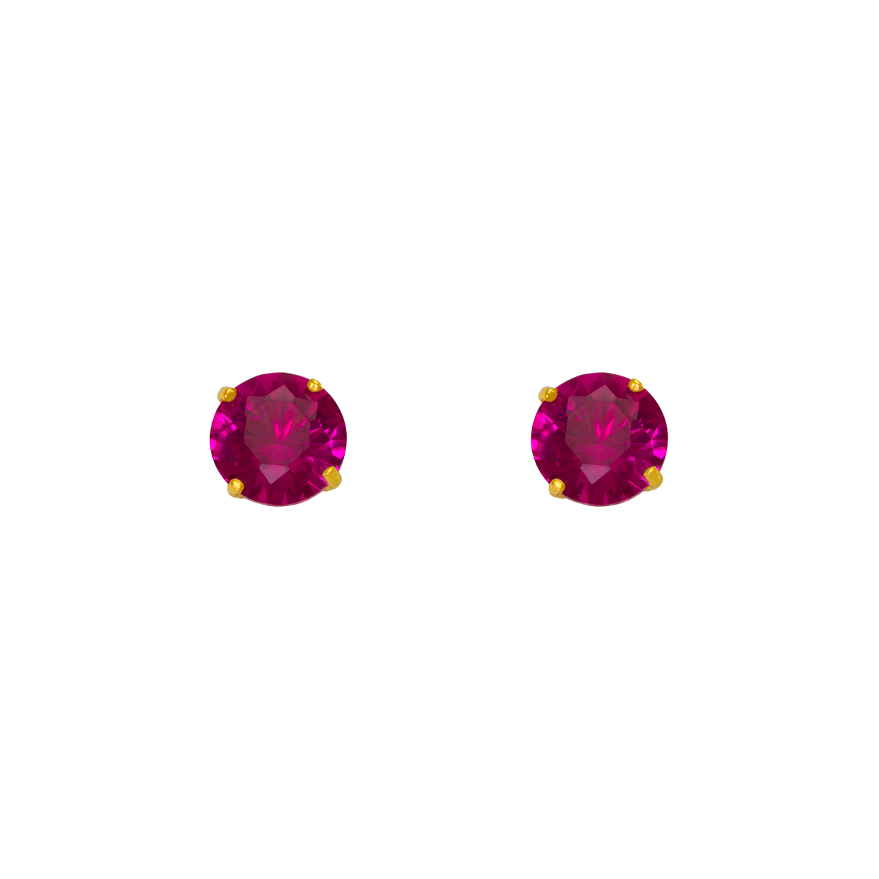 Birthstone CZ Screwback Stud Earrings