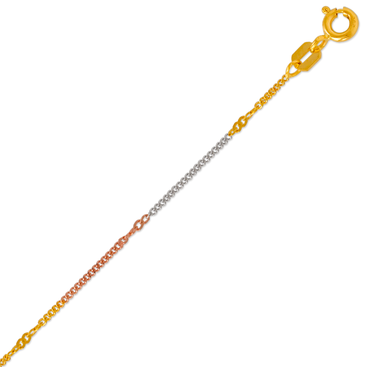 Mirror Curb Tricolor Chain