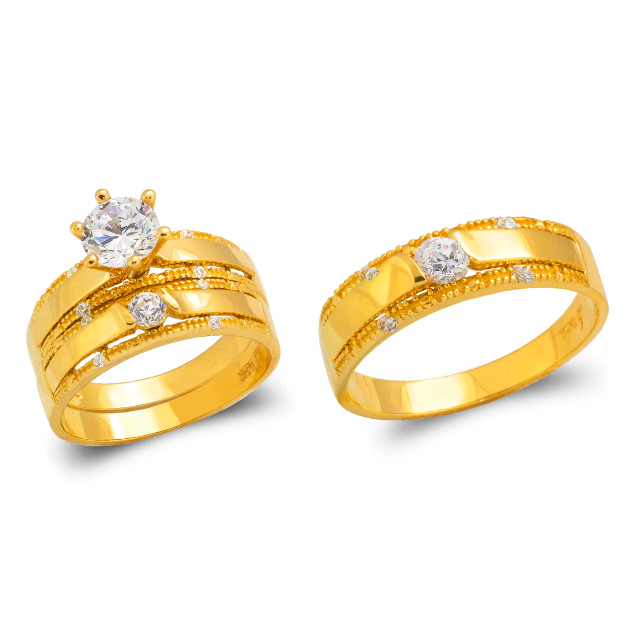 Wedding Trio Ring Set