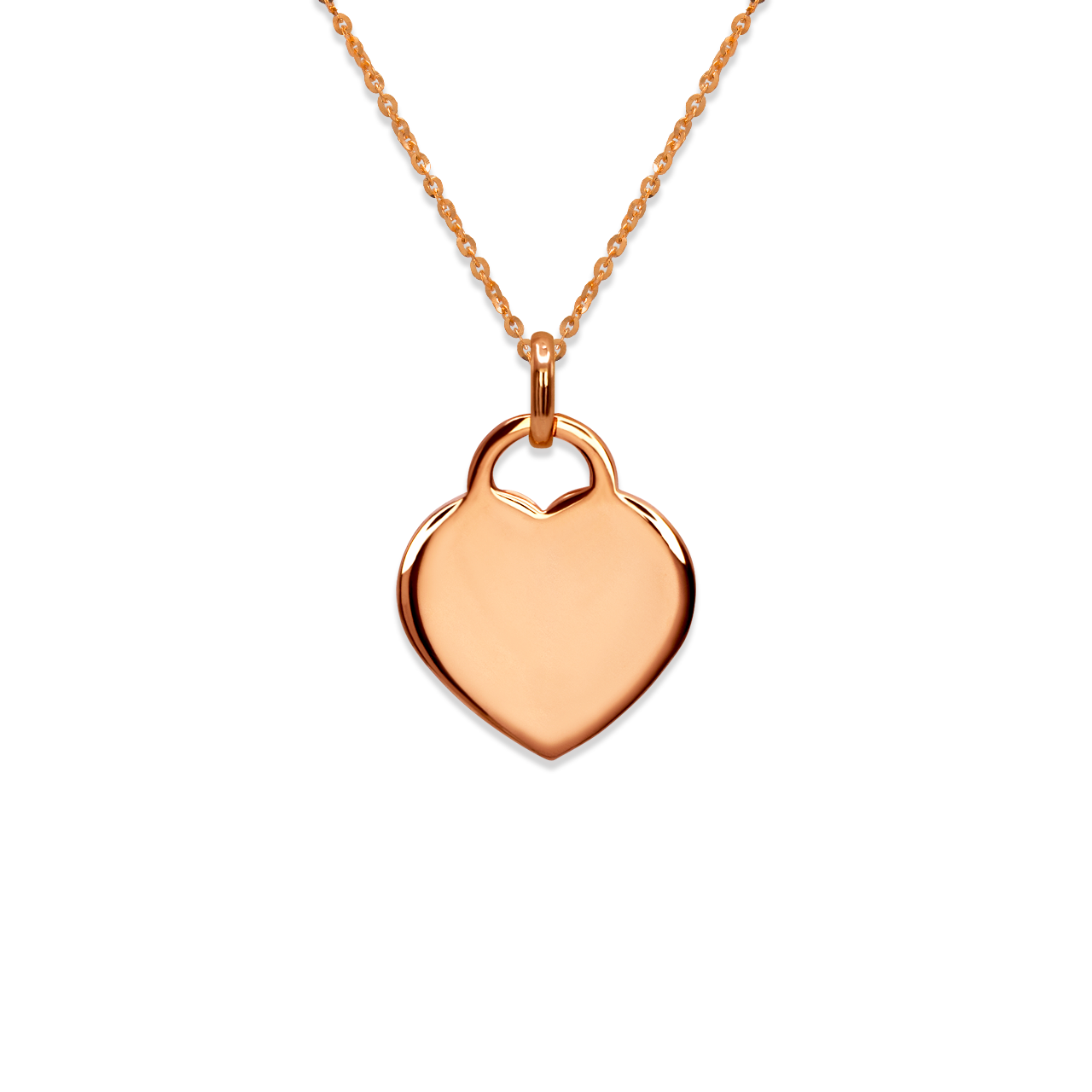 High Polished Heart Pendant