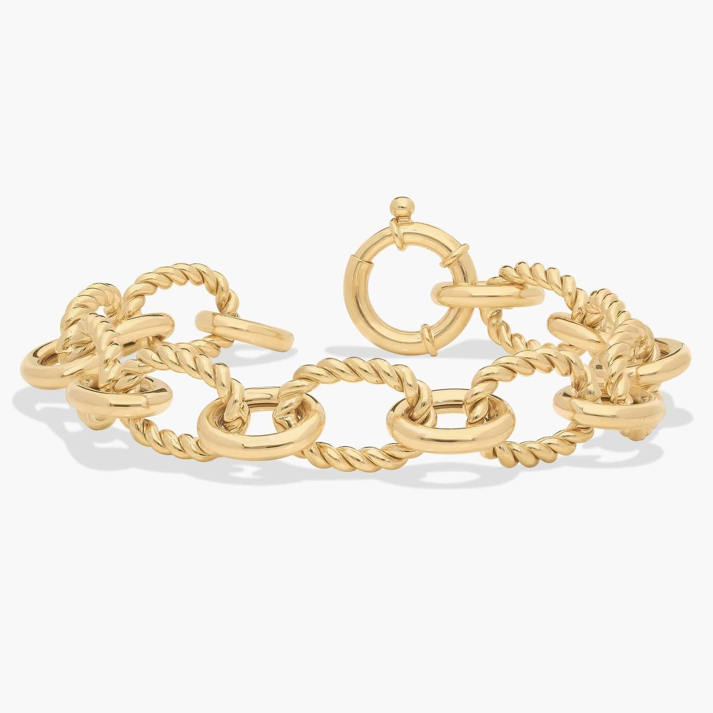 Twisted Oval Link Chain Bracelet