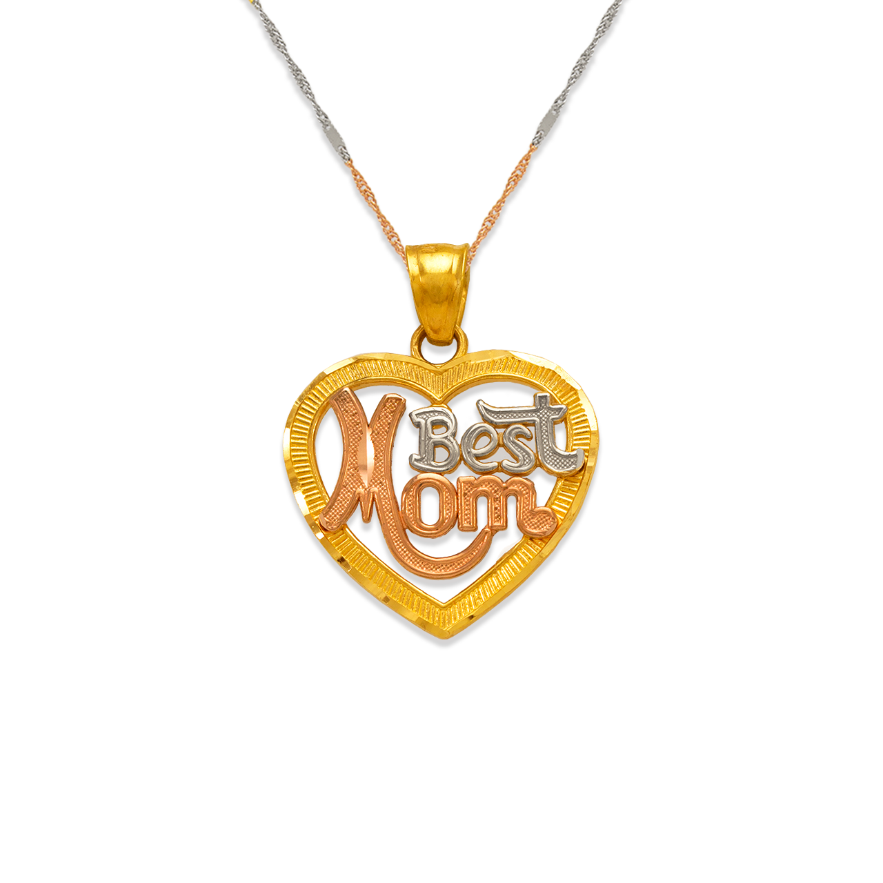 Best Mom Heart Pendant