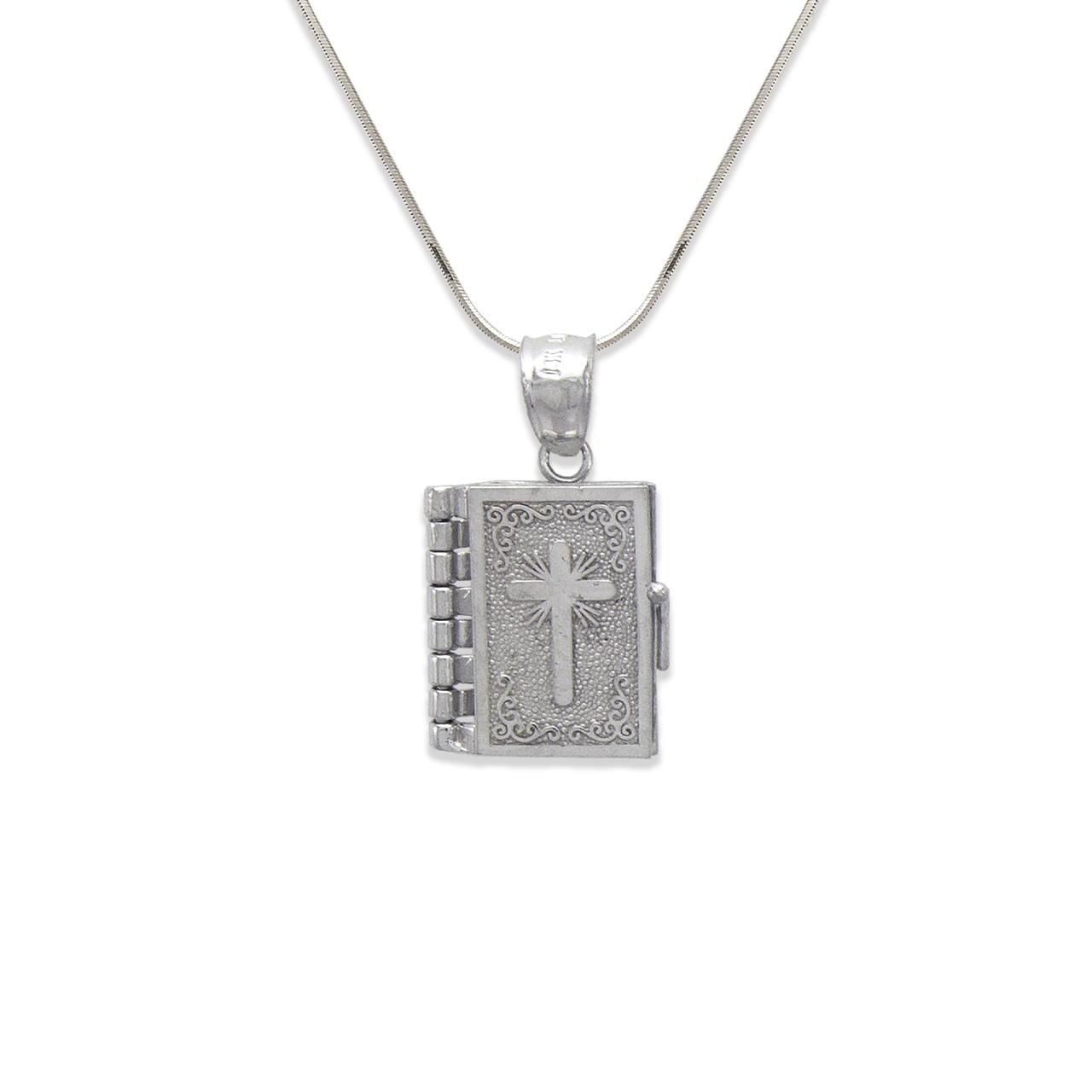 White Bible Pendant